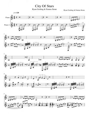 Free City Of Stars by Ryan Gosling & Emma Stone sheet music.